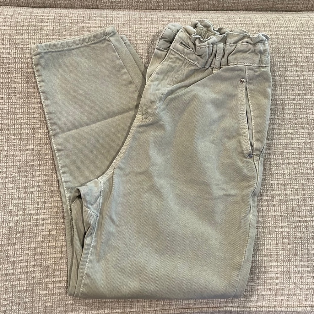 Zara paper bag waist jeans